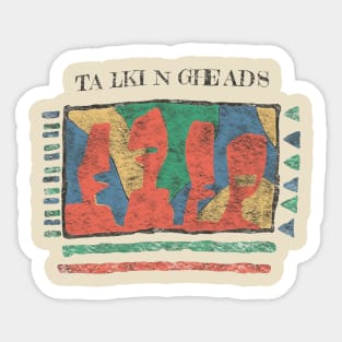 vintage talking heads Sticker